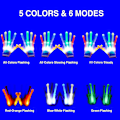Miniatyrbild 2 av 7: LED-handskar, LED-handskar för barn Presenter för tonåringar och vuxna, LED-fingerhandskar, Finger Light-handskar, Leksakerna för 9-12-åriga pojkar, flickor, Ljushandskar har