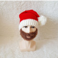Miniatyrbilde 4 av 5: Nisselue Dame Beanie Vinterlue Myk Slapp Varm Strikket Skull Cap Julelue