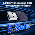 Miniatyrbild 4 av 6: CarlinKit 5.0 Mini Ultra Trådlös Adapter Trådlös CarPlay Android Auto För OEM Bil Plug and Play WiFi Bluetooth Automatisk Anslutning