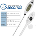 Miniatyrbild 3 av 6: Kökstermometer Gåva Män Kvinnor Jul Användbar termometer Matlagning Digital sond Mattermometer Omedelbar läsning Termometer