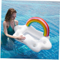 Miniatyrbillede 5 af 7: Flydende Drikkeholder Oppustelig Pool Float Øl Drikke Mad Spabad Til Vand Pool Party Forsyninger Dam