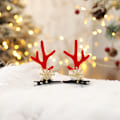 Miniatyrbillede 1 af 7: 8 stk. julehårklemmer søde hjorteører pandebånd udklædning hårtilbehør julehat perle hårklemme ca. 11,4*7,5 cm