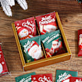 Miniatyrbillede 3 af 4: 100 stk. Cookie Forseglingsposer Brevdesign Støvtæt Julemandsprint Kiks Slikposer Til Kiks Producent