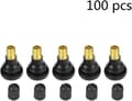 100 st Däckventiler Snäppventiler för däck Universal Ersättnings Snäppventiler för däck (TR412)