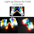 Miniatyrbild 2 av 6: LED-blinkande Rave-handskar, Blinkande Finger Light Up-handskar, LED-handskar, LED-handskar för barn, Halloween julstrumpor Coola leksaker Födelsedag
