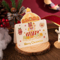 Miniatyrbild 4 av 7: 50 Kreativa Julhälsningskort Guldstämpling Thanksgiving Välsignelse Små kort 3D-presentkort