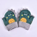 Miniatyrbild 5 av 5: Snow Show Vinter Barnhandskar Varma Söta Tecknade Vantar Stickade Baby anti-scratch Handskar 6*13cm