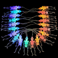Miniatyrbild 1 av 7: Hanging Skull Light Skelett Skull String Lights Halloween Decor