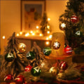Miniatyrbilde 3 av 5: Julelys LED dekorasjonslys fargerike juletre anheng kuler høytids dekorative lys