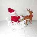 Miniatyrbild 6 av 7: 1 st, H18*B30cm, älgdragbil, musik, elektrisk jultomte, barnleksaker, julklappar, bordsskiva, juldekorationer