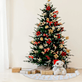 Miniatyrbilde 4 av 5: 2 stk. Matchende Juleluer for Familie Vinter Varm Strikkelue Myk og Behagelig Rød Nisselue for Voksne og Barn