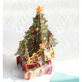 Miniatyrbild 5 av 5: 2st jul tredimensionellt kort kreativ julklapp Ch