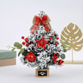 Miniatyrbillede 4 af 5: Guld mini juletræ 30cm simulation skrivebordsplante kontor dekorationer julepynt