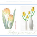 Miniatyrbild 2 av 6: Flower Building Block Kit, Creative DIY Flowers Botanical Collection Byggstensleksak för vuxna Jul Alla hjärtans heminredningskontor Tulips (yellow)