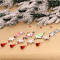 Miniatyrbild 3 av 5: Julgransprydnader Jul Glödande Trähus Julgransdekoration
