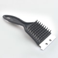 Miniatyrbillede 2 af 5: Grillbørste, Renseskraber, Grillrensebørste, Skraber, Børstehår i rustfrit stål - Sort