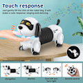 Miniatyrbild 4 av 6: Kid Fjärrkontroll Elektronisk hund - Robotic Pet Interactive Robot Animals Smart RC Valp Programmerbar med gå- och dansleksak för flickor Pojkar