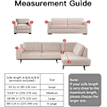 Miniatyrbild 5 av 7: Stretch- cover Printed sofföverdrag Loveseat-överdrag för 2-kuddar soffsoffor Elastiskt universal möbelskydd med 1 örngott (Medium, Grå
