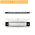 Miniatyrbild 5 av 6: 10x Marine Boat 6 LED-lampa Cabin Deck Courtesy Light Stern Akterspegel Lights White