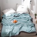 Miniatyrbild 3 av 5: Ice Täcke Sommarkyltäcke för varma sovare och nattsvettningar, svalkande täcke - Dubbelsidig kyleffektfilt Cooler Fiber（100 ×140cm） pessimistic