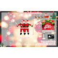 Miniatyrbild 10 av 10: 3M julstegeljus med jultomten - 245 LED-julljus, 8 lägen, timerminnesfunktion, nätström, inomhus utomhusträdgård (varm vit
