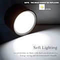 Miniatyrbild 3 av 6: LED Takspotlight Svart Kall Vit 6000K 12W Belysningsspot Taklampa vardagsrum matsal kök hall sovrum Ø120MM