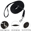Miniatyrbilde 5 av 5: Lang Treningsline for Hund Nylon Lang Treningsline for Hunder Uten Stropper for Katter og Hunder Gåtur Kjæledyr (5M Lang, Svart)