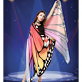 Miniatyrbild 3 av 5: Roterande Cape Butterfly Sjal Dekoration Butterfly Cape Vuxna Kvinnor Halloween Kläder Tillbehör Vingar (flerfärgad)