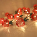 Miniatyrbild 1 av 6: 10 LED Apple String Lights Metal Mesh Batteridrivna Fairy Lights för sovrum bröllop Inomhus Utomhus Hem Party