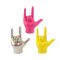 Miniatyrbild 7 av 7: i Love You Finger Gest Staty, Rock on Hand Skulptur för Vardagsrum Sovrum Hylla Soffbord Mittpunkt, Presenter för par（Gul）