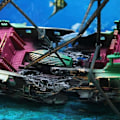 Miniatyrbillede 5 af 5: Skibsvrag-formet Akvariedekoration i Resin (Tilfældig Farve)