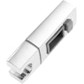 Miniatyrbillede 2 af 6: Glidende brusehovedholder til skinne - 18 x 30 mm - Rektangulær, firkantet udskiftelig håndholdt bruseholder, ABS krom brusehovedholder til badeværelse