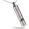 Miniatyrbild 1 av 6: Titanium utomhus nöd visselpipa, EDC loud whistle halsband fo