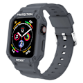 Miniatyrbillede 1 af 7: Passer til AppleWatch7 Udskiftelig Silikone Apple TPU Integreret Urrem (38mm, to-pak, blå + sort)