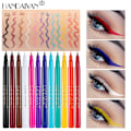 Miniatyrbilde 7 av 7: 12-fargers matt farge eyeliner, hurtigtørkende og vanskelig å smøre ut flytende eyeliner penn 12-pakning eyeliner