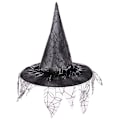 Miniatyrbild 1 av 5: Halloween häxhatt mesh wizard hatt smink kostym rekvisita cosplay