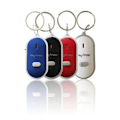 Miniatyrbilde 1 av 5: 4 stk Mini Fløyte Anti Tapt Nøkkelvarsler Alarm Lommebok Kjæledyrsporer Smart Blinkende Pipende Fjernkontroll Lokalisator Nøkkelring Sporingsenhet Nøkkelfinner