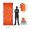 Miniatyrbild 7 av 8: Nödsovsäck Lätt överlevnadssovsäck, multifunktionell livräddningsutrustning för vandring, camping, utomhuslivräddningsutrustning Orange