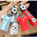 Miniatyrbillede 2 af 5: 2022 VM stjerne trøje nøglering fodbold nøglering vedhæng - Argentina 10 Messi (5 stk)