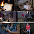 Miniatyrbilde 4 av 5: Fleksibel Håndfri LED Nakke Lampe Bokleselys Nattlykt Campinglys (svart)