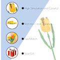 Miniatyrbild 6 av 6: Flower Building Block Kit, Creative DIY Flowers Botanical Collection Byggstensleksak för vuxna Jul Alla hjärtans heminredningskontor Tulips (yellow)
