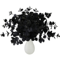 Miniatyrbild 1 av 6: 1 förpackning svarta falska blommor konstgjorda eukalyptusstjälkar bukett med 20 grenar 18,5 tum eukalyptusblad för vas bröllopsbord Mittpunkt DIY Fl