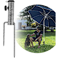 Miniatyrbillede 1 af 6: Parasolfod Plæne Torn Parasolfod, Udendørs Parasol Jordspyd Parasol Jordspyd (plæne torn stand til strand fiskeri have)