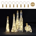 Miniatyrbild 1 av 6: 8-pack med flasklampor, 1m 10 led-korkljus för vinflaskor, koppartråd Fairy String Lighting