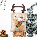 Miniatyrbild 4 av 5: Julklappspåse söt snögubbe älgbroderi presentpåse rådjurshornspåse godispåse 28,5*15cm