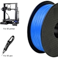 Miniatyrbillede 3 af 5: 3D Printer Filament PLA 1.75mm 1KG Spole, Filament 3D Printmaterialer - Blå