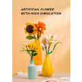 Miniatyrbild 2 av 5: Flower Building Block Kit, Creative DIY Flowers Botanical Collection Byggstensleksak för vuxna Jul Alla hjärtans heminredningskontor Daisy