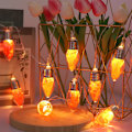 Miniatyrbillede 4 af 5: Jule Dekorativ Lampe Led Ahornblad Pære Ønskeflaske Lys Kæde