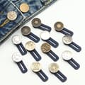 16 forlengelsesknapper Midjeforlenger denim med avtakbare justerbare knapper