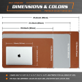 Miniatyrbilde 4 av 6: Skrivebordsmatte, Skrivebordsmatte, Skrivebordsmatte 40cm x 80cm, Laptopmatte, Skrivebordsmatte for Kontor og Hjem, Dobbeltsidig (Brun)
